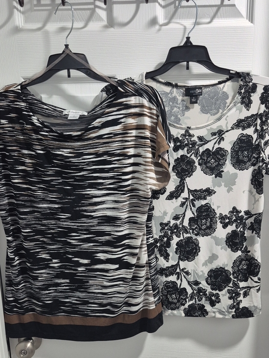 Liz Claiborne Tops - Liz Claiborne Black/White/Brown And east 5th Black/white 2 Piece Set